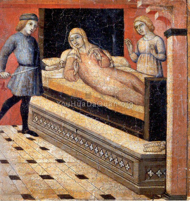 Scenes from the Legend of Saint Peter the Martyr: - 萨诺·迪·彼得罗